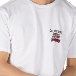 men’s white vans t-shirt. rarely worn